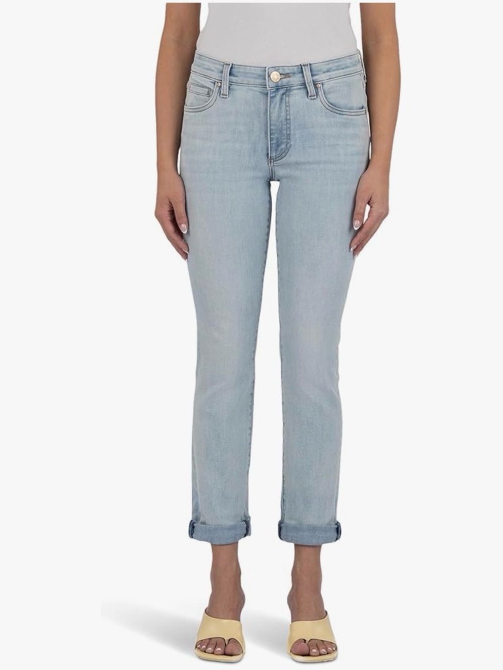 Kut from the Kloth Catherine Boyfriend Jeans - Light Blue